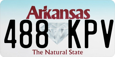 AR license plate 488KPV