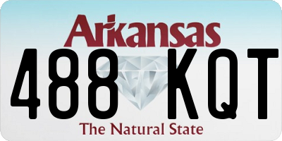 AR license plate 488KQT