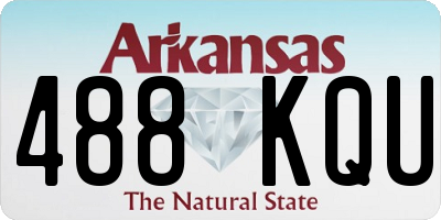 AR license plate 488KQU
