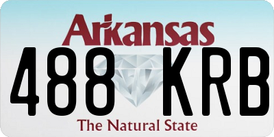 AR license plate 488KRB