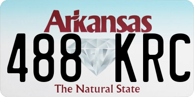 AR license plate 488KRC