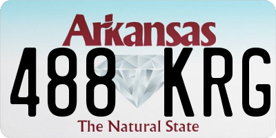 AR license plate 488KRG