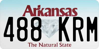AR license plate 488KRM
