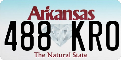 AR license plate 488KRO