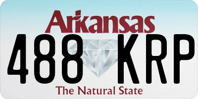 AR license plate 488KRP
