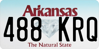 AR license plate 488KRQ