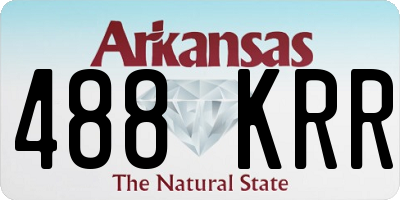 AR license plate 488KRR