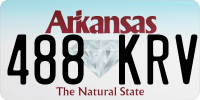 AR license plate 488KRV