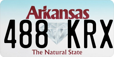 AR license plate 488KRX