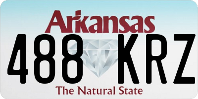 AR license plate 488KRZ