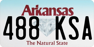 AR license plate 488KSA