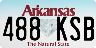AR license plate 488KSB