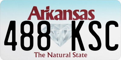 AR license plate 488KSC