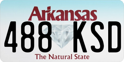 AR license plate 488KSD