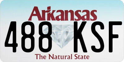 AR license plate 488KSF