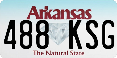 AR license plate 488KSG
