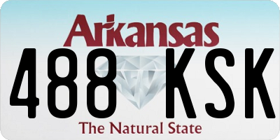 AR license plate 488KSK