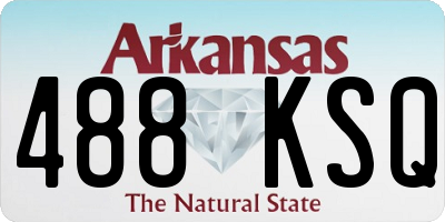 AR license plate 488KSQ