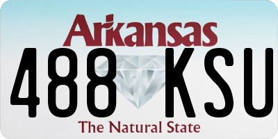 AR license plate 488KSU
