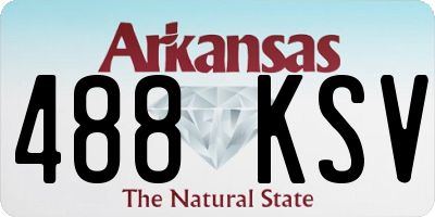 AR license plate 488KSV
