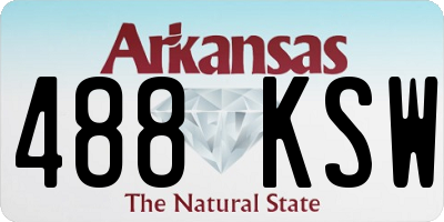 AR license plate 488KSW