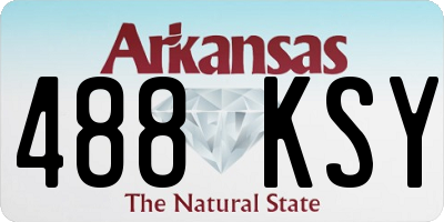 AR license plate 488KSY