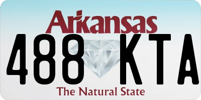 AR license plate 488KTA
