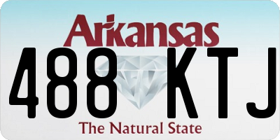 AR license plate 488KTJ