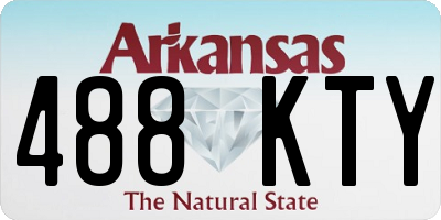 AR license plate 488KTY