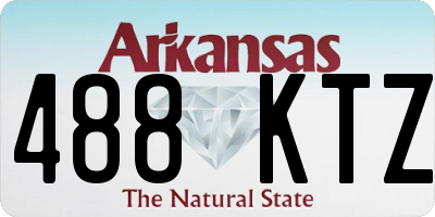 AR license plate 488KTZ