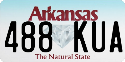 AR license plate 488KUA