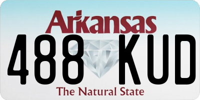 AR license plate 488KUD