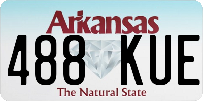 AR license plate 488KUE