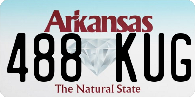 AR license plate 488KUG