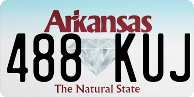 AR license plate 488KUJ