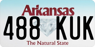 AR license plate 488KUK