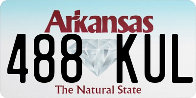 AR license plate 488KUL