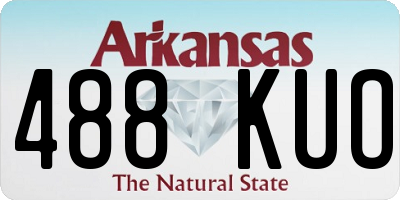 AR license plate 488KUO