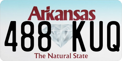 AR license plate 488KUQ