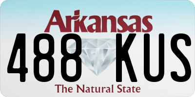 AR license plate 488KUS