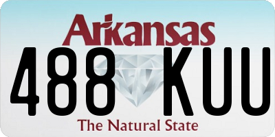 AR license plate 488KUU