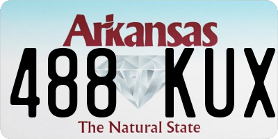 AR license plate 488KUX