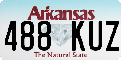 AR license plate 488KUZ
