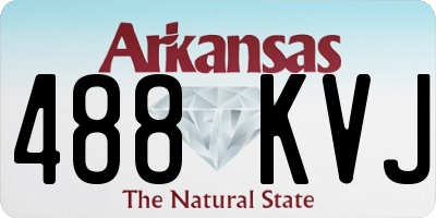 AR license plate 488KVJ