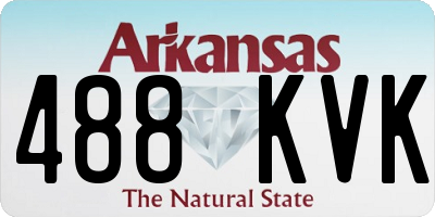 AR license plate 488KVK