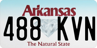 AR license plate 488KVN