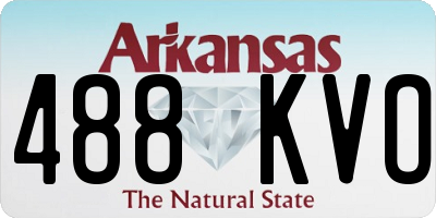 AR license plate 488KVO