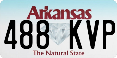 AR license plate 488KVP