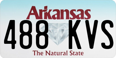 AR license plate 488KVS