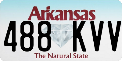 AR license plate 488KVV
